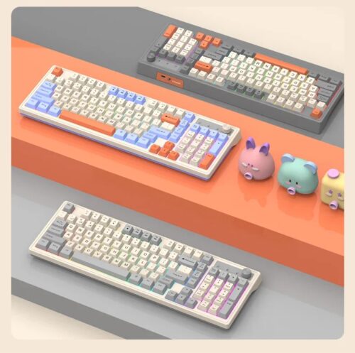 98-key Wireless Keyboard Rainbow Light