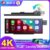 JMCQ 11.26 Inch Dash Camera 4K Car DVR Wireless Carplay & Android Auto