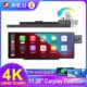 JMCQ 11.26 Inch Dash Camera 4K Car DVR Wireless Carplay & Android Auto