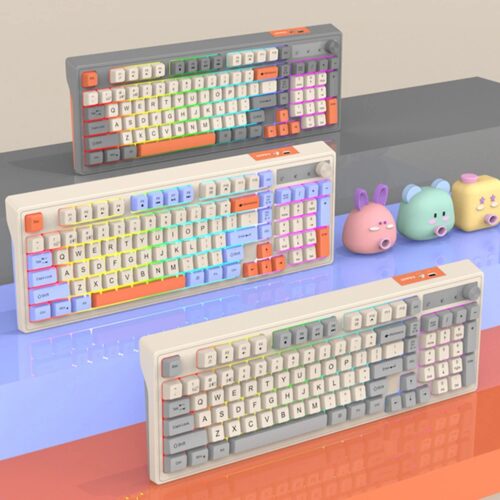 K98 Wireless Gaming Mechanical Feel Keyboard 2.4G+Bluetooth